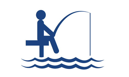 icon of figure fishing